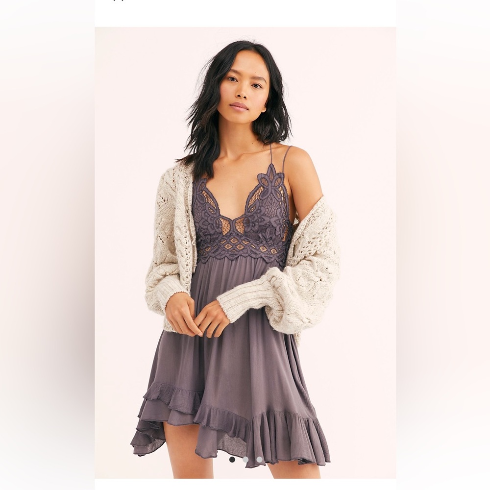 Free People One Adella Mini Slip Dress